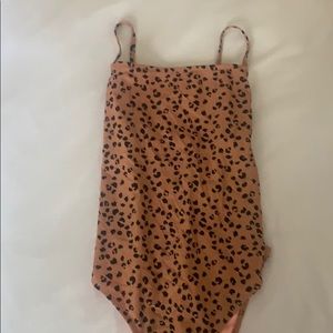Cheetah print xhiliration one piece